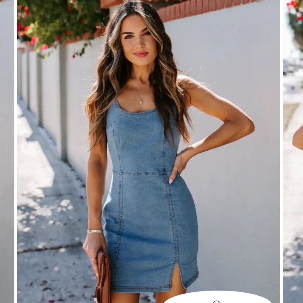 VICI Denim Bodycon Dress size Medium